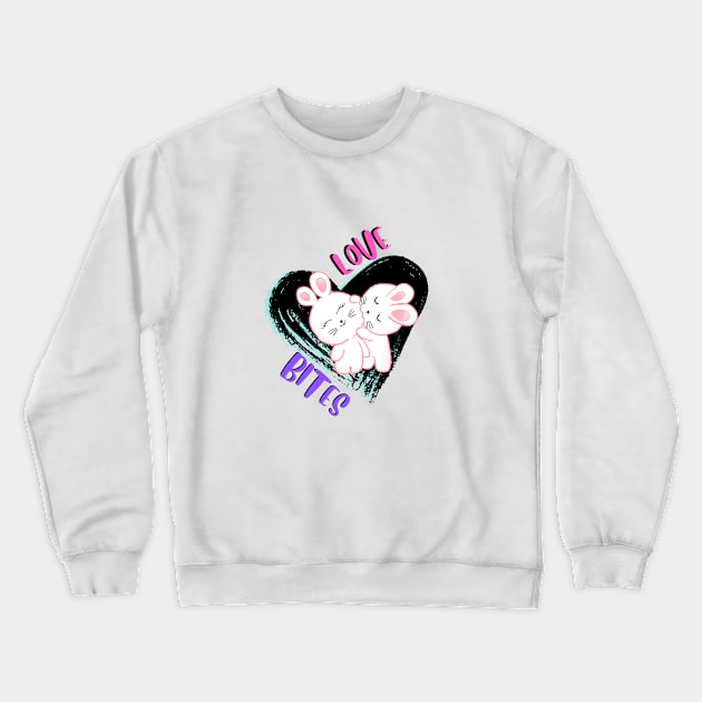 Love Bites Crewneck Sweatshirt by AlmostMaybeNever